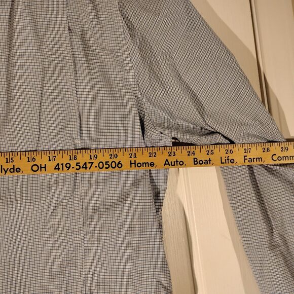 ExOfficio shirt mens L Large blue plaid insect shield snap vented fishing outdoo - Picture 6 of 10